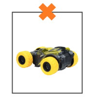 Fabs World stuntauto rood